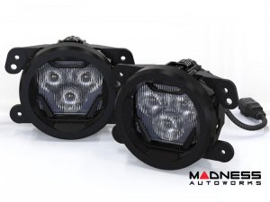 Jeep Wrangler JL LED Fog Light Kit - 4Banger Series - Morimoto - NCS/Wide/Yellow